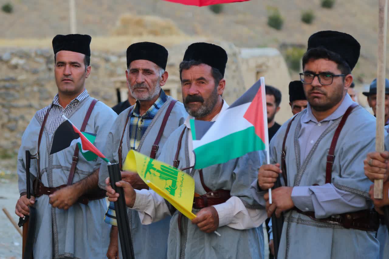 نمایش اقتدار یگان رزم عشایر در روستای بالقشلاقی شهرستان اهر