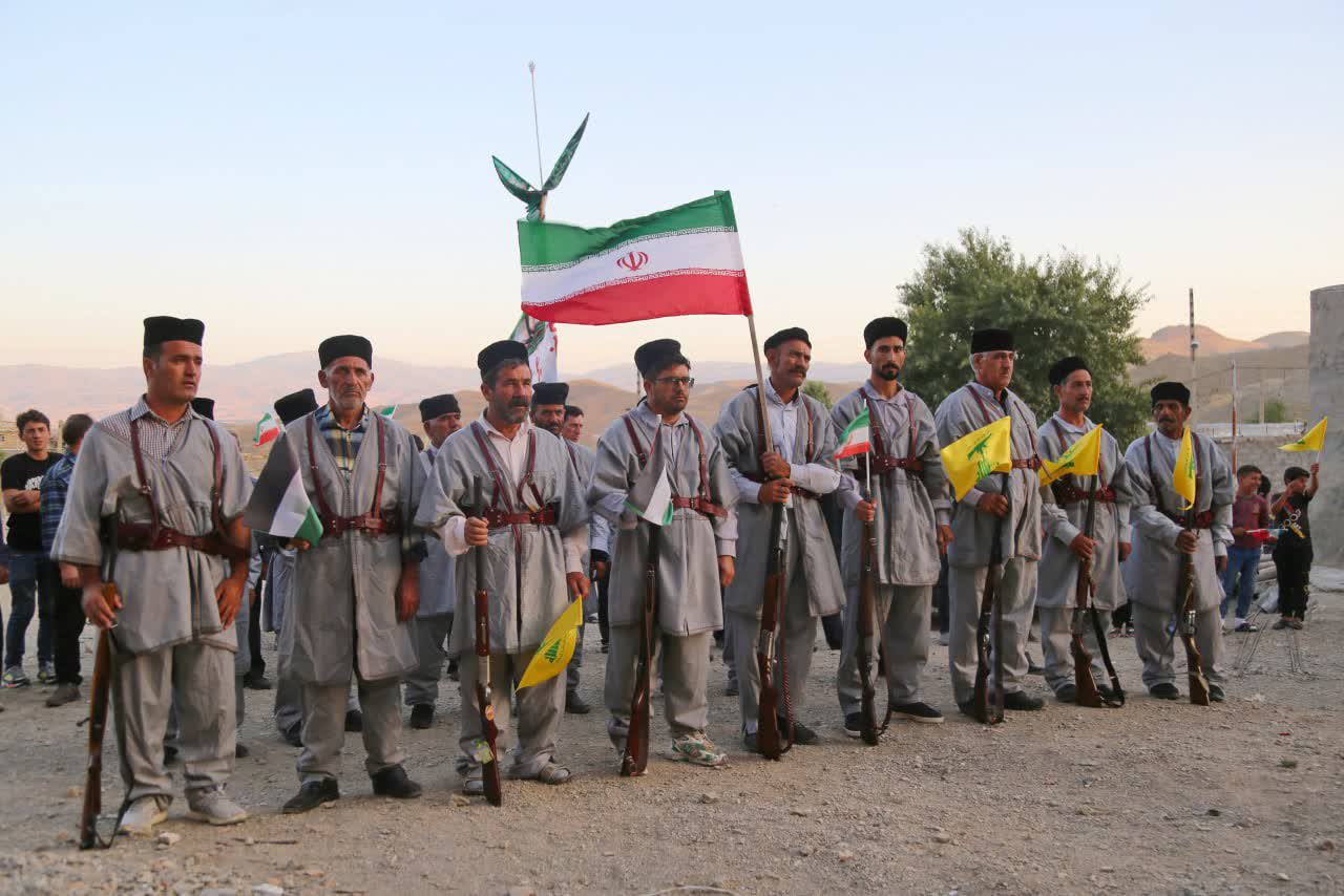 نمایش اقتدار یگان رزم عشایر در روستای بالقشلاقی شهرستان اهر