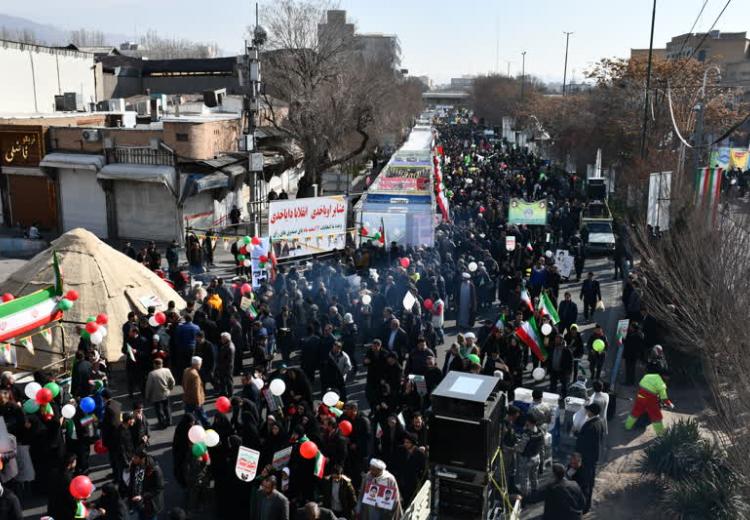 جشن چهل و پنجمین سالگرد پیروزی انقلاب اسلامی و راهپیمایی یوم الله ۲۲ بهمن در تبریز همزمان با سراسر کشور با تجمع پرشور و باشکوه مردم در میدان نماز شهر برگزار شد.